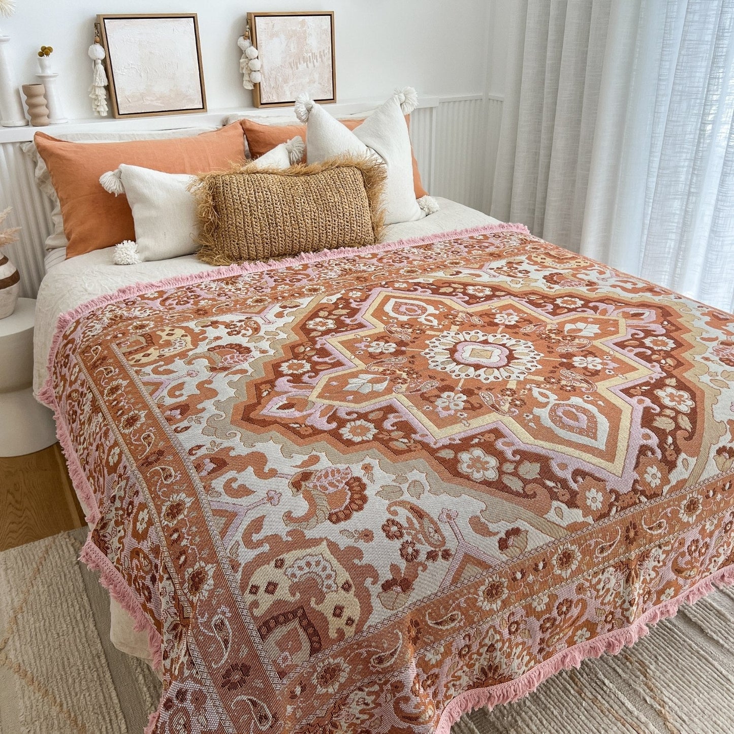 Desert Rose Woven Picnic Rug XL