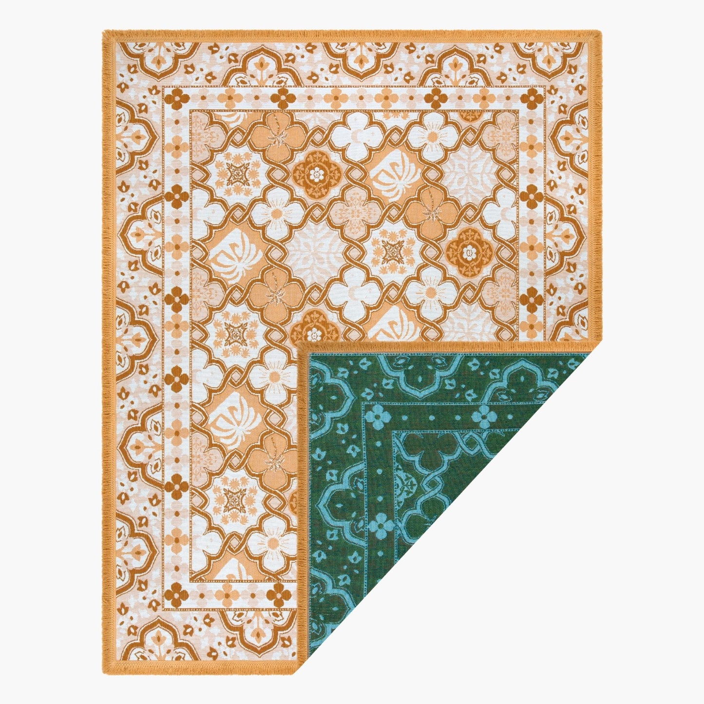 Ochre Woven Picnic Rug XL