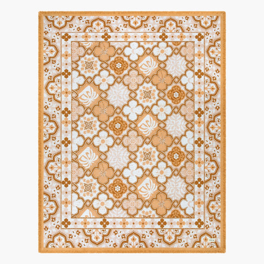 Ochre Woven Picnic Rug XL