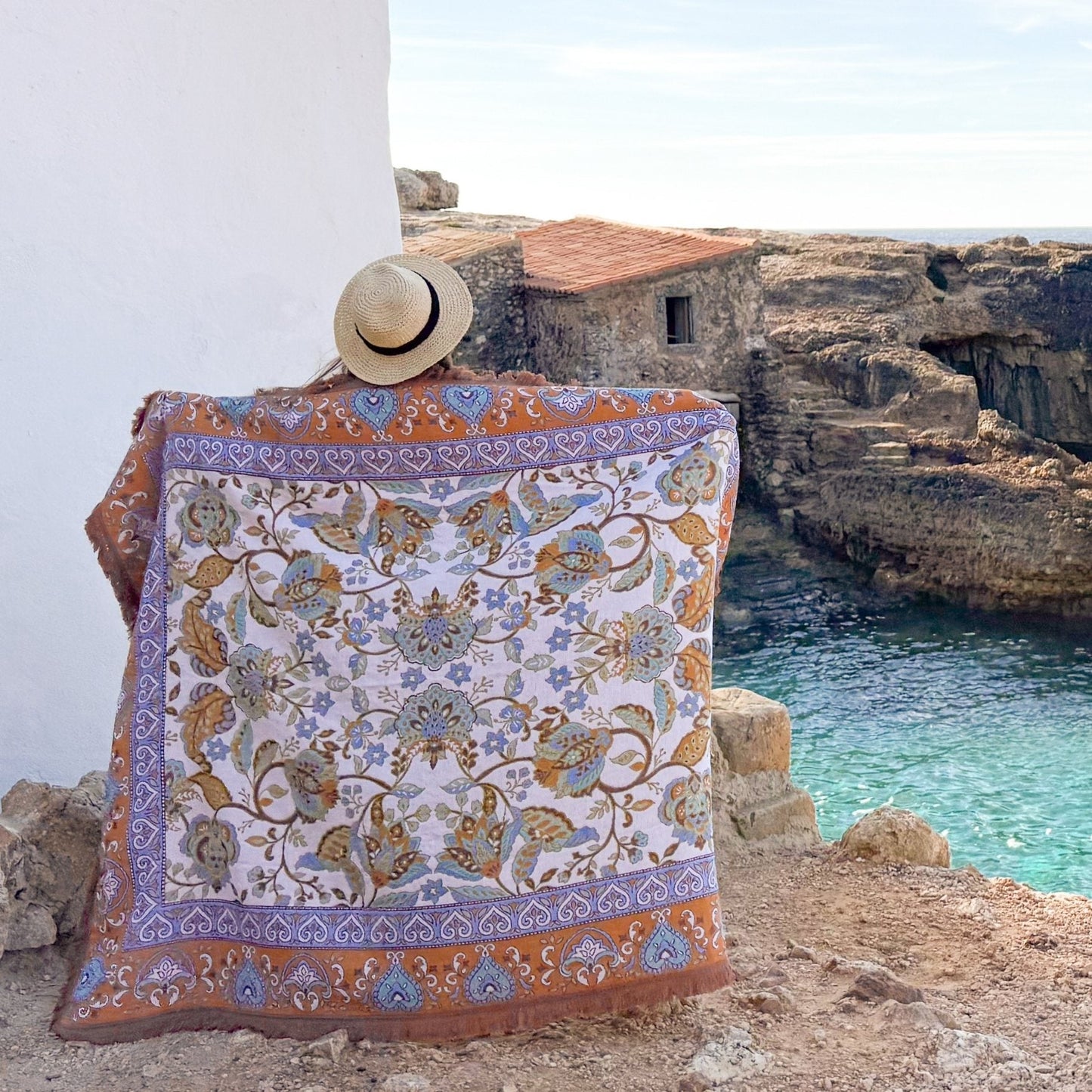 Raffia Woven Picnic Rug XL